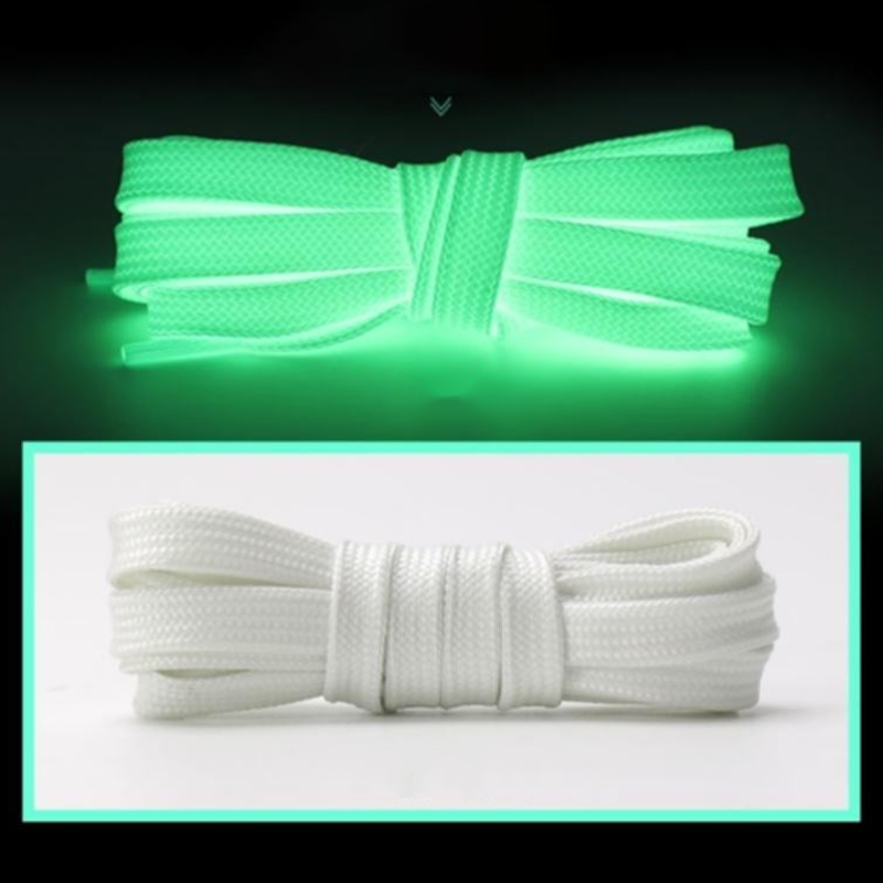 Luminous Thickened Flat Shoelaces