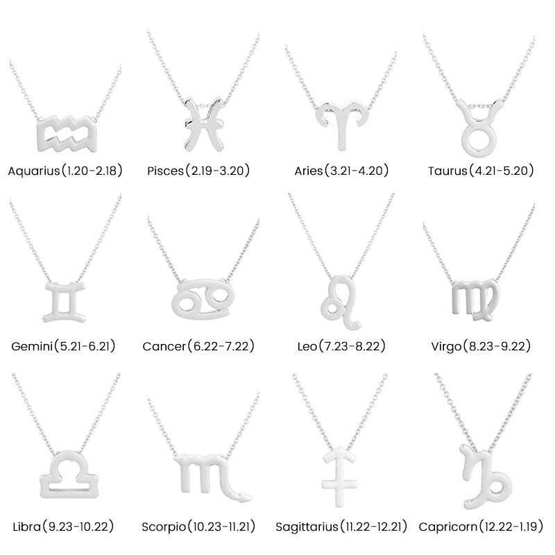 12 Constellation Necklaces