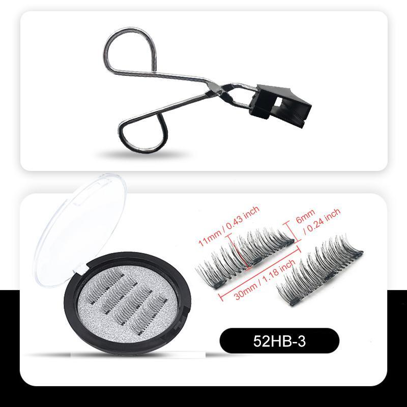 3D Magnetic Eyelashes without Glue