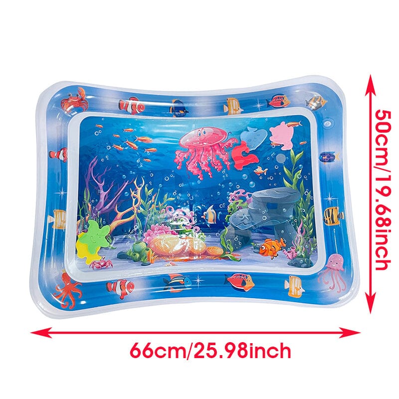 Inflatable Tummy Time Water Sensory Mat for Baby&Pet